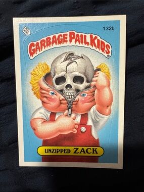 Unzipped Zack Trading Card - Blue Background